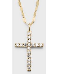 Lana Jewelry - 14K Flawless Everyday Diamond Cross Necklace - Lyst