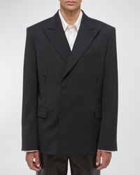 Helmut Lang - Boxy Two-Piece Double-Breasted Blazer Suit - Lyst