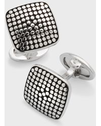 Jan Leslie - Sterling Silver Dotted Square Cufflinks - Lyst