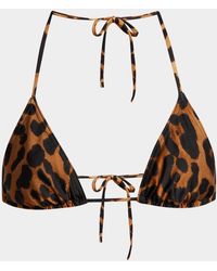 Tom Ford - Leopard-Print Buckle Triangle Bikini Set - Lyst