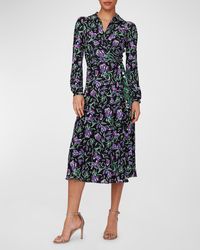 Diane von Furstenberg - Phoenix Reversible Floral-Print Midi Wrap Dress - Lyst