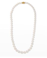Assael - 18" Akoya Cultured Graduated 6.5-9.5mm Pearl Necklace With Yellow Gold Clasp - Lyst