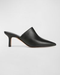 Vince - Penelope Leather Point-toe Mules - Lyst