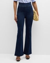 FRAME - The Jetset Flare Pintuck Jeans - Lyst