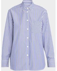 Rag & Bone - Maxine Striped Button-Front Shirt - Lyst
