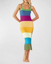 PQ Swim - Piper Striped Slit Maxi Dress - Lyst