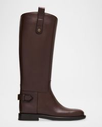 Burberry - Cavalier Knee-High Leather Riding Boots - Lyst