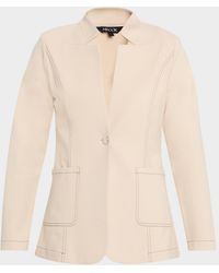 Misook - Single-Button Ponte Blazer - Lyst