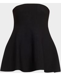 Jonathan Simkhai - Ioanna Strapless Peplum Top - Lyst