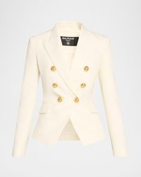 Balmain - Classic Double-Breasted Fitted Wool Jacket - Lyst