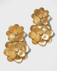 Marco Bicego - 18k Petali Drop Earrings W/ Diamonds - Lyst