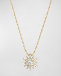 David Yurman - Starburst Pendant 18k Diamond Pave Necklace - Lyst