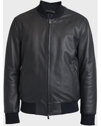 Brioni - Apos;S Classic Leather Bomber Jacket - Lyst