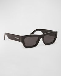 Palm Angels - Auberry Acetate Rectangle Sunglasses - Lyst