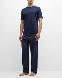 Neiman Marcus - Cotton-Cashmere Two-Piece Pajama Set - Lyst