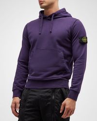 Stone Island - Basic Hoodie With Logo Patch - Lyst