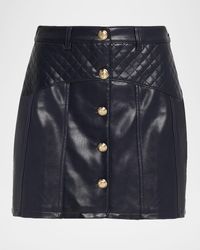 Cinq À Sept - Claudia Quilted Vegan Leather Mini Skirt - Lyst