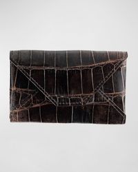 Abas - Personalized Alligator Leather Card Case - Lyst