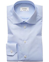 Eton - Contemporary-fit Fine Stripe Dress Shirt - Lyst