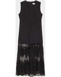 Sea - Arielle Lace V-Neck Midi Dress - Lyst