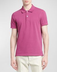 Tom Ford - Cotton Pique Polo Shirt - Lyst