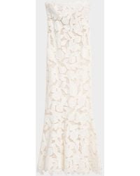 Jonathan Simkhai - Valletta Strapless Floral Lace Maxi Dress - Lyst