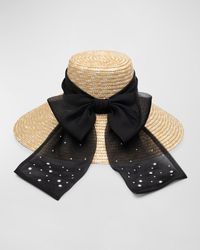 Eugenia Kim - Mirabel Straw Sun Hat With Pearly Bow - Lyst