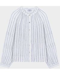 Rails - Frances Button-Front Linen Blouse - Lyst