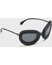 Off-White c/o Virgil Abloh - Tokyo Textured Acetate Cat-eye Sunglasses - Lyst
