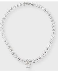 Neiman Marcus - Lab Grown Diamond 18k White Gold Marquise And Pear Necklace, 17"l, 24.16ctw - Lyst