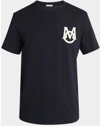 Moncler - Monogram Applique Crewneck T-Shirt - Lyst