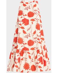 Tanya Taylor - Jessie Floral Flounce Mini Dress - Lyst