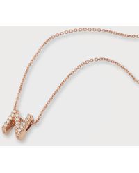 Roberto Coin - Diamond Love Letter Necklace - Lyst
