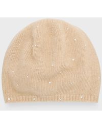 Carolyn Rowan - Cashmere Baggy Beanie With Scattered Swarovski Crystals - Lyst