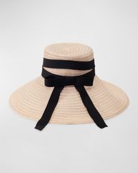 Eugenia Kim - Mirabel Straw Large-Brim Hat With Bow - Lyst