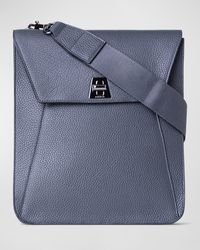 Akris - Anouk Medium Flap Leather Messenger Bag - Lyst