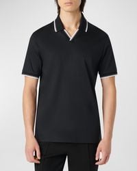 Bugatchi - Polo Shirt With Johnny Collar - Lyst