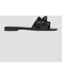 Alexandre Birman - Maxi Clarita Leather Knot Flat Sandals - Lyst