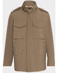 dunhill - Apos;S Lightweight Technical Field Jacket - Lyst