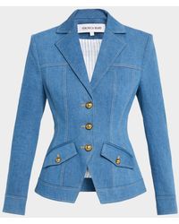 Veronica Beard - Randy Single-Breasted Stretch Cotton Jacket - Lyst