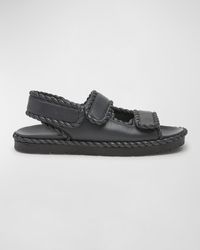 Bottega Veneta - Jack Leather Braid Dual-Band Sandals - Lyst