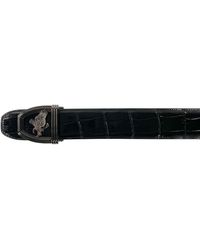 Stefano Ricci Men's Signature Eagle Crocodile Leather Belt In