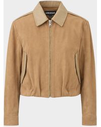 Lamarque - Robbie Suede Bomber Jacket - Lyst