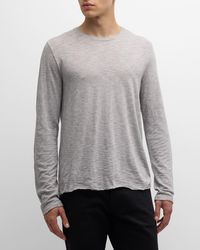 ATM - Long-Sleeve Destroyed Cotton T-Shirt - Lyst