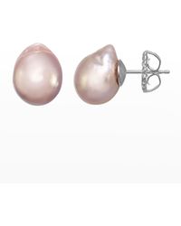 Margo Morrison - Small Baroque Pearl Earrings On Sterling Posts - Lyst