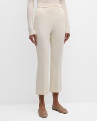 Max Mara - Parata Cropped Flare Trousers - Lyst