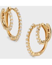 Siena Jewelry - 14K Diamond Huge Cuff Large Earrings - Lyst