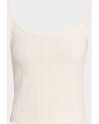 Veronica Beard - Brodier Pointelle Tank Top - Lyst