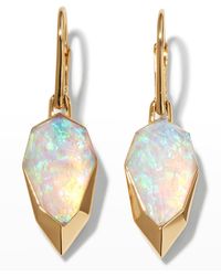Stephen Webster - Yellow Gold Diced Pear Earrings With Opalescent Clear Quartz - Lyst