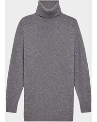 Theory - Cashmere Turtleneck Tunic Sweater - Lyst